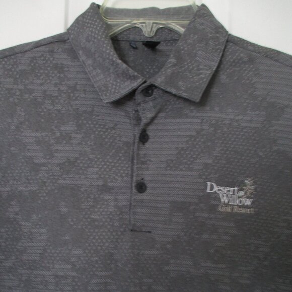 adidas Mens S/S "Desert Willow Golf Resort" (CA) Gray Polo Shirt NWOT - Size M - Picture 1 of 3